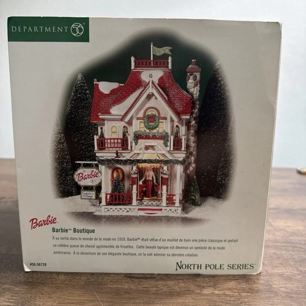 Department 56 North Pole Village Barbie Boutique NIB Never Used‎ SKU: 56.56739